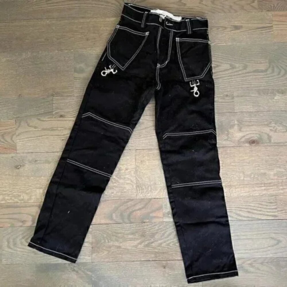 Brashy Studios Y2K Grunge Straight Leg Gotland Carpenter Jeans Pants